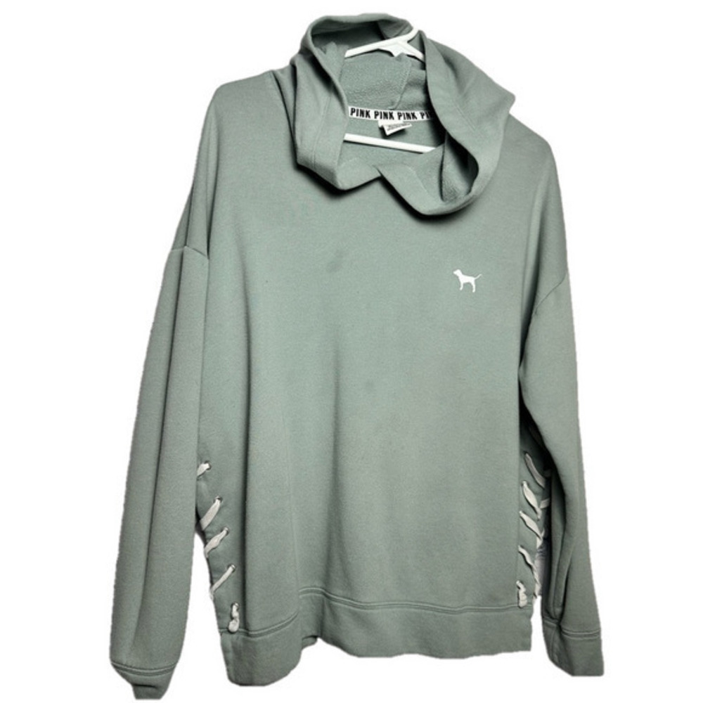 PINK by VS mint green sweatshirt with hoodie